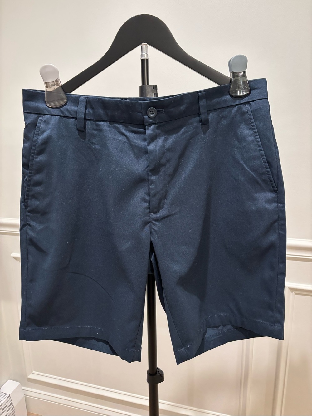 Amazon Essentials Navy Flat-Front Chino Shorts